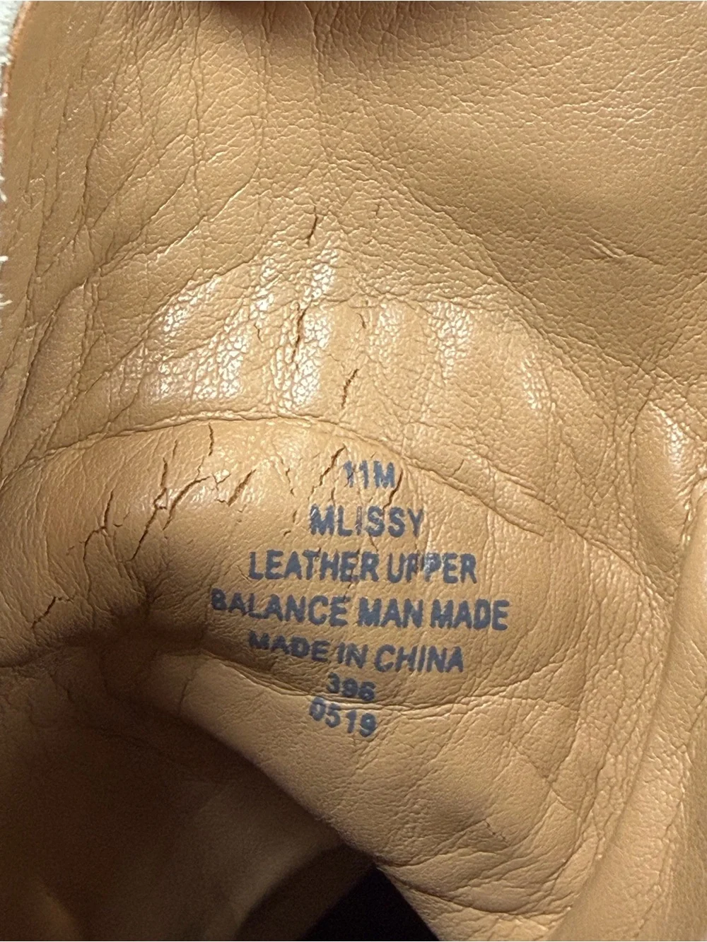 Marc Fisher Men’s Cream‎ Leather Upper Interior-Stamped Boot 11M